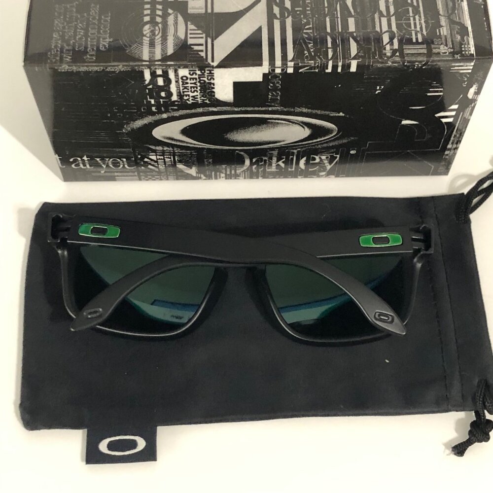 Oakley Holbrook Matte Black Frame 9102 Green Polarized - Picture 5 of 7